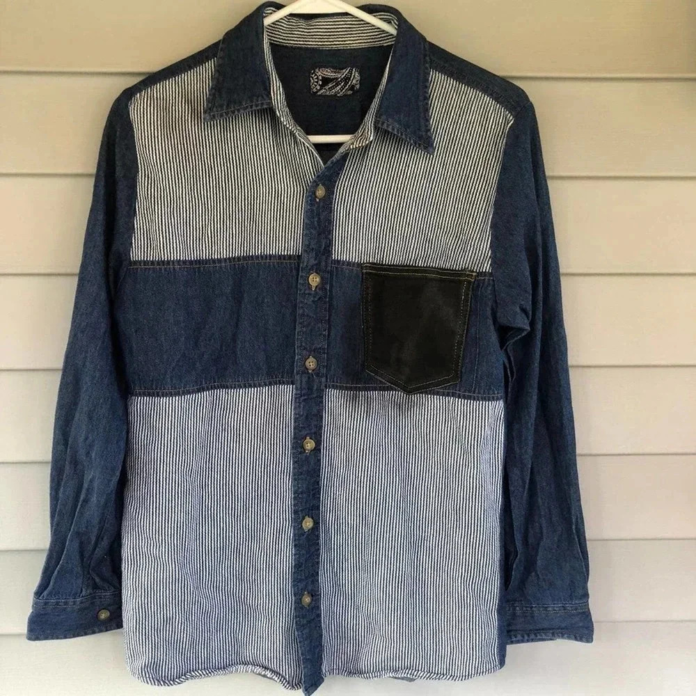 Denim blouse for women size S